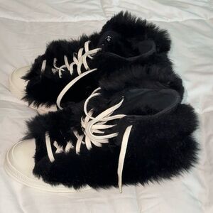 Converse Chuck 70 Hi Ambush Fuzzy Black